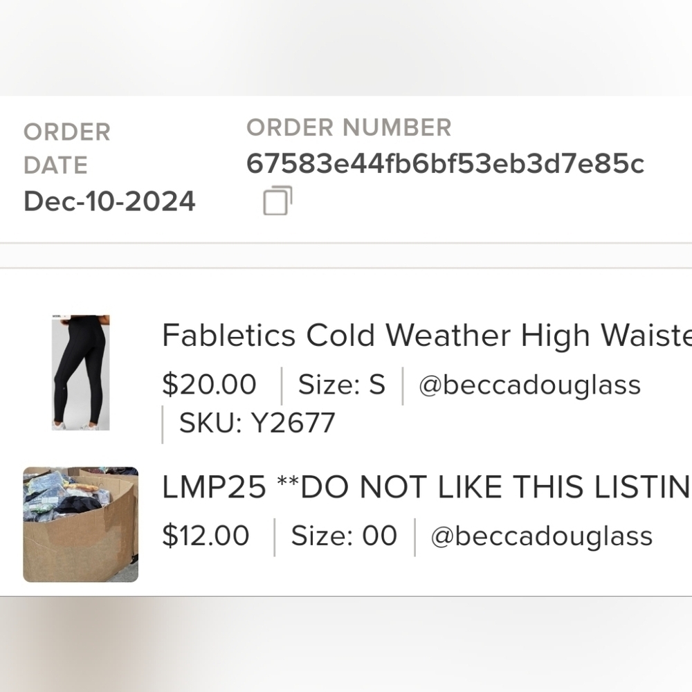 Just for beccadouglass $32